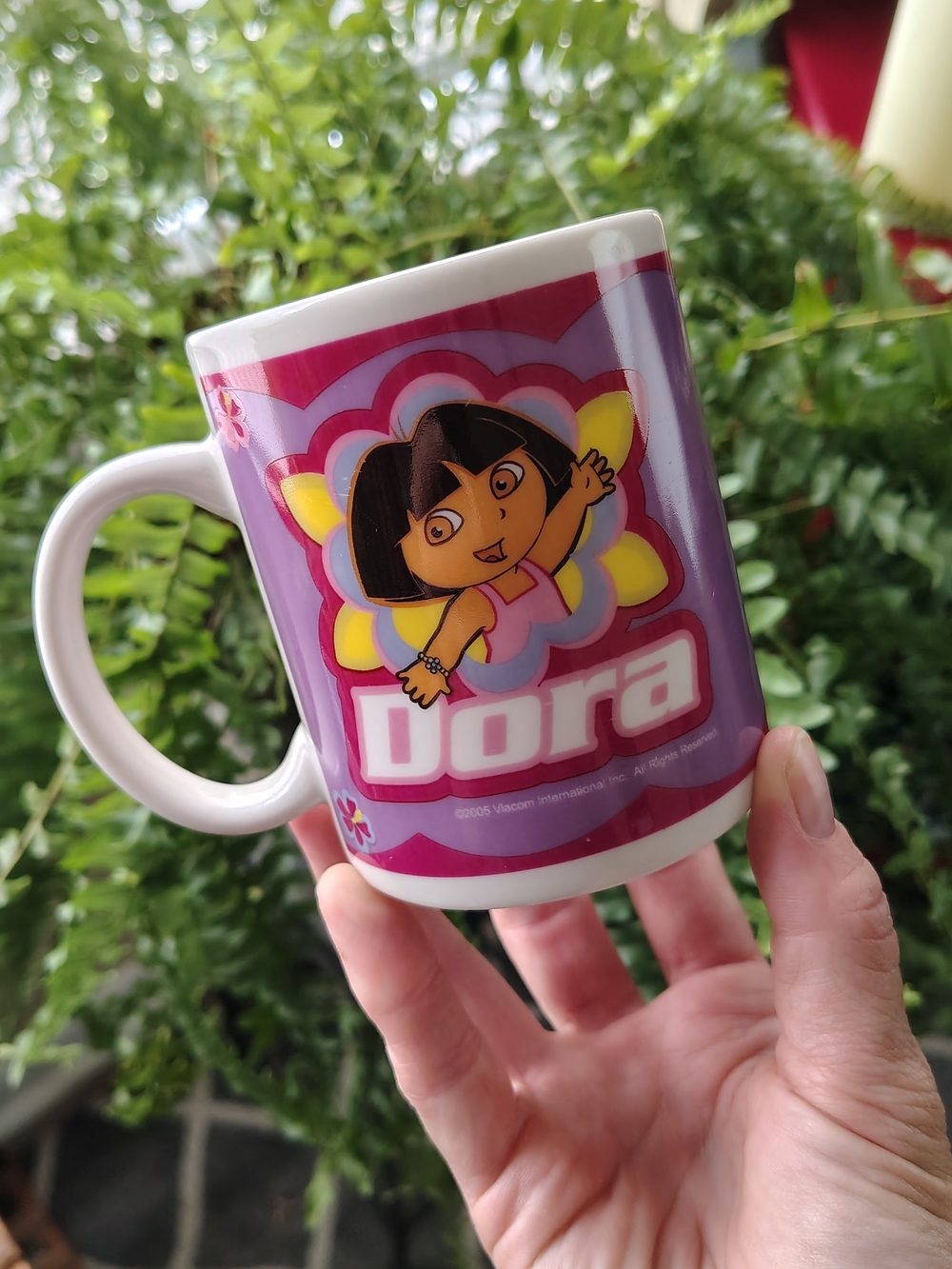 2005 Dora the Explorer Purple Character Mug